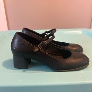 Camper Black Leather Heels
